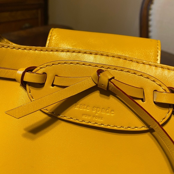 Kate Spade Yellow Leather Shoulder Bag - Picture 2 of 10